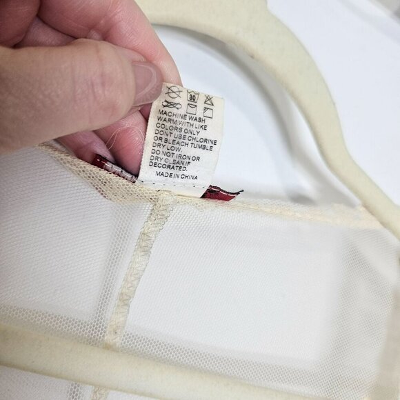 Vivid Importers Cream Lace‎ Crochet Long Duster Kimono Open Front Cardigan 1X - Picture 4 of 9